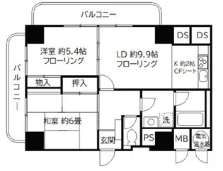 上野ロイヤルハイツ【11階】の間取り