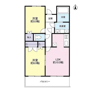 リオンドール【4階】の間取り