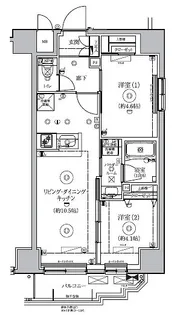 RELUXIA新御徒町【8階】の間取り