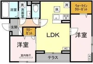 東京都江東区亀戸7丁目【アパート】の間取り