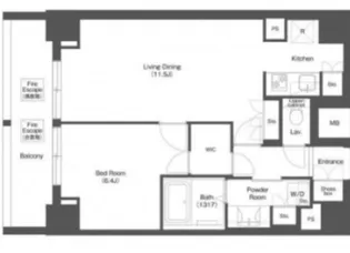コンフォリア秋葉原ノース【12階】の間取り