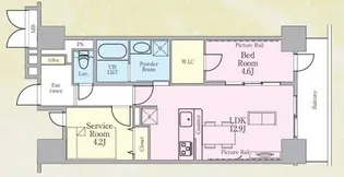 ウィステリア青砥【5階】の間取り