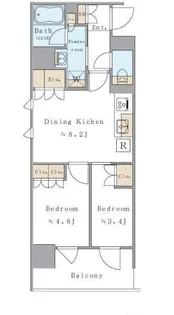 Brillia ist 両国 【7階】の間取り