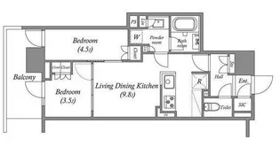 NIDO南千住【12階】の間取り