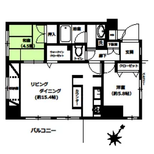 ベルメゾン向島【10階】の間取り
