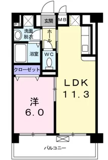 横網 リバーイースト【2階】の間取り
