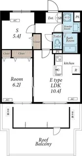 リブリ・レジデンス三ノ輪【8階】の間取り