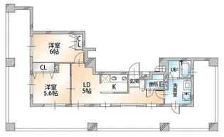 マルメゾン浅草橋【5階】の間取り