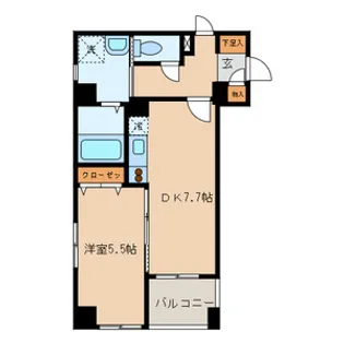 マルメゾン浅草橋【3階】の間取り