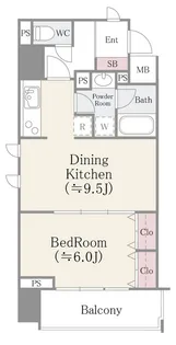 Lemuria浅草【11階】の間取り