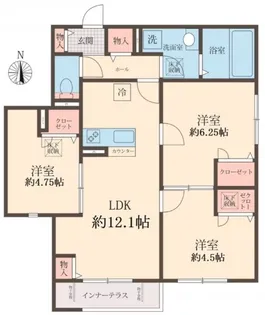 ソレイユ アサヒ【1階】の間取り