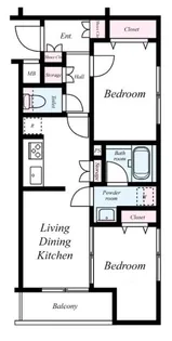 GENOVIA東向島skygarden【1階】の間取り