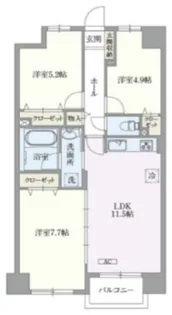 U COURT 西新井【9階】の間取り