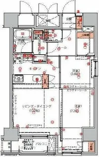 ハーモニーレジデンス東京イーストコア#004【11階】の間取り