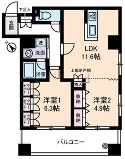 キャルム浅草【3階】の間取り