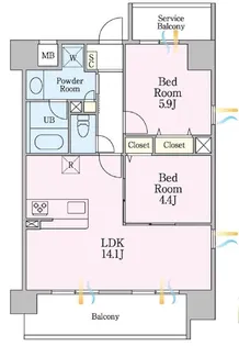 SAKURAレジデンス【2階】の間取り