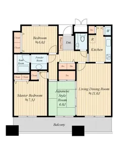 リバーサイド隅田セントラルタワーパレス【24階】の間取り
