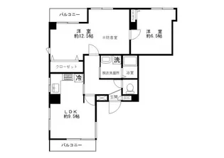 石塚マンション【6階】の間取り