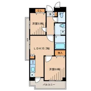 アレグレット掃部宿【11階】の間取り