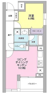 デュエット北千住マキア【1階】の間取り