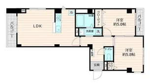 ラヴィデ香風園【2階】の間取り