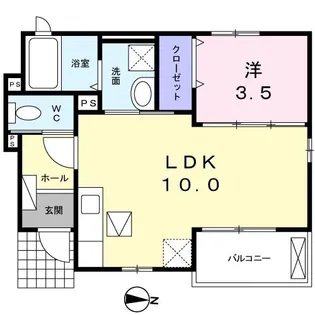 コルネット【1階】の間取り