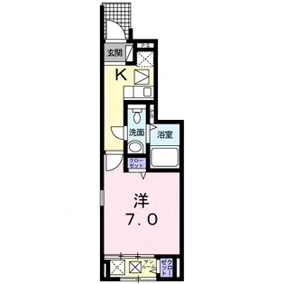プラシード【1階】の間取り