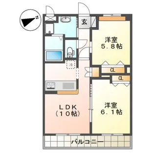 Bon Chic (ボン シック)【3階】の間取り