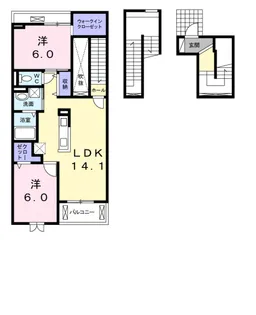 ジール【3階】の間取り