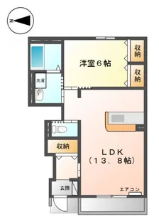 ディアコート【1階】の間取り