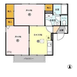 ジュピターズ A/B【1階】の間取り