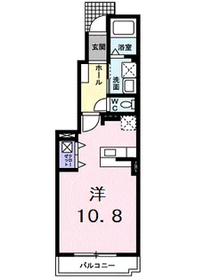 アニメート東所沢【1階】の間取り