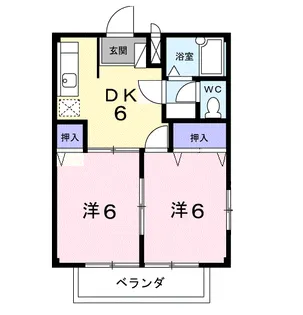 エルカーサ岩澤 A【1階】の間取り
