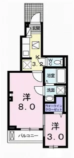 ルジェンテ【1階】の間取り