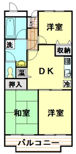 ニューライトマンション【206号室】の間取り