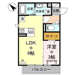 Elvita(エルヴィータ)【3階】の間取り