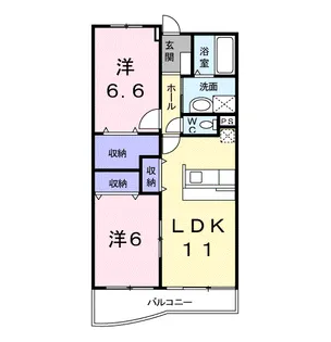 エステート新座【3階】の間取り