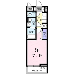 サンシャイン 東所沢【1階】の間取り