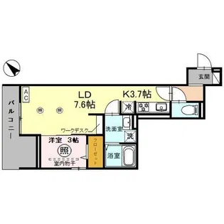 D-RESIDENCE東田町【2階】の間取り