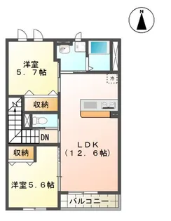 ルミナスハイム346【2階】の間取り