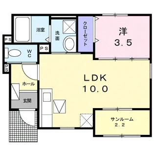 ジラソーレミヤ【1階】の間取り