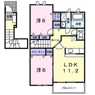 アプローズ・M【2階】の間取り