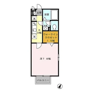 グランフェスタ【1階】の間取り