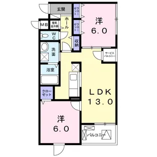 プリマヴェリーナ【2階】の間取り
