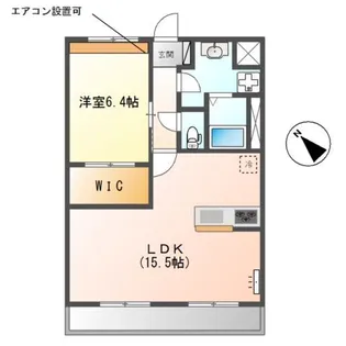 1LDKの間取り画像