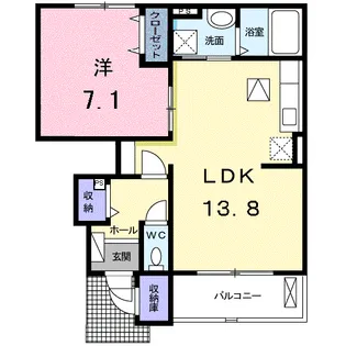 ボナールⅡ【1階】の間取り