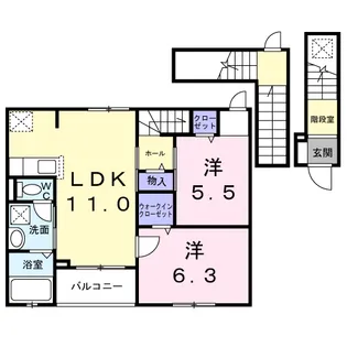 ベラヴィータ【3階】の間取り