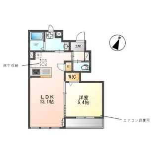 フローリッシュ・ガーデン【1階】の間取り