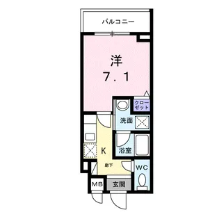 ライズ脇田町 A館【5階】の間取り