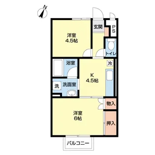カーサ・ルミノサ【102号室】の間取り